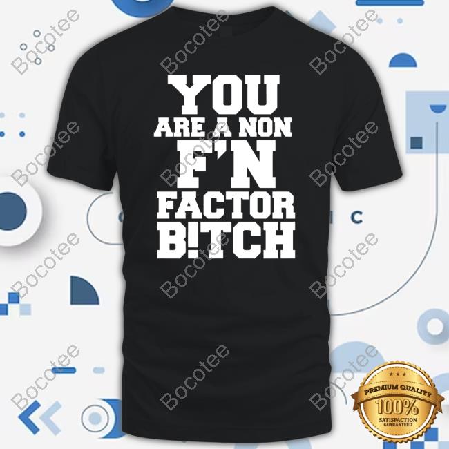 Zlaflare You Are A Non F'n Factor Bitch Hoodie