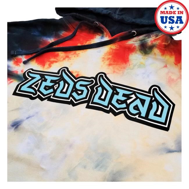 Zeds Dead Merch Zeds Dead Dawn's Highway Tie Dye Pullover T-Shirt